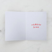 kerstmuggezifterige rode/blauwe kaart (Binnen)