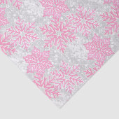 kerstmuggezifterroze en witte sneeuwvlokken tissuepapier (Detail)
