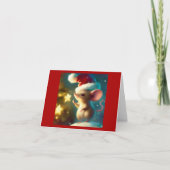 Kerstmuis 1 feestdagen kaart (Voorkant)