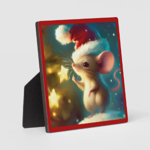 Kerstmuis 1 fotoplaat