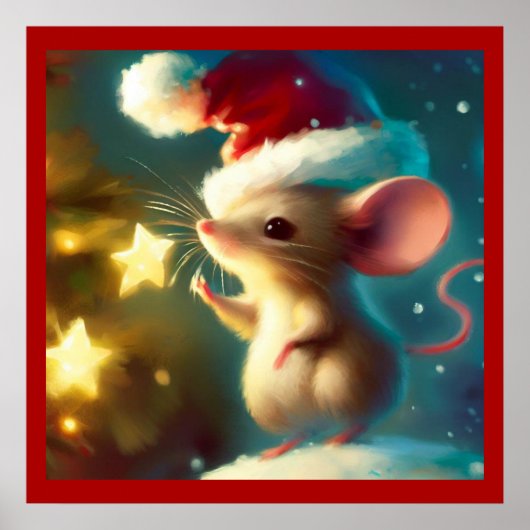 Kerstmuis 1 poster (Voorkant)