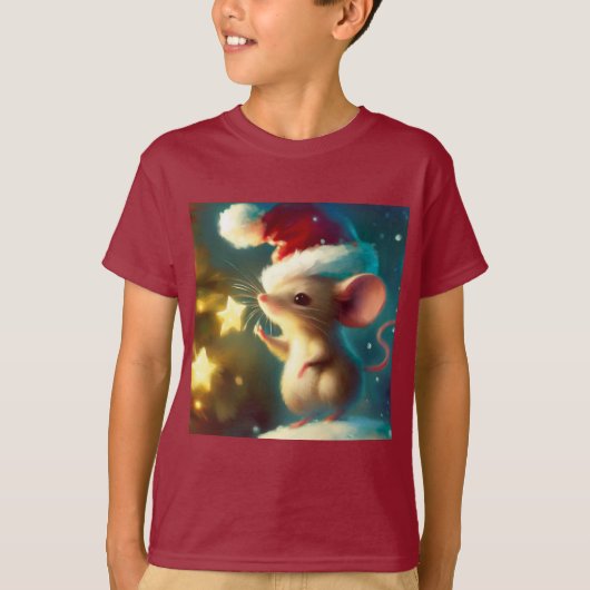 Kerstmuis 1 t-shirt (Voorkant)