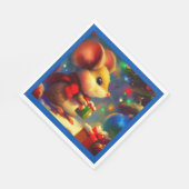 Kerstmuis 2 servet (Hoek)