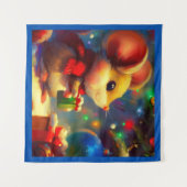 Kerstmuis 2 wandkleed (Voorkant (horizontaal))
