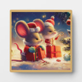 Kerstmuis 3 fotoplaat (Voorkant)