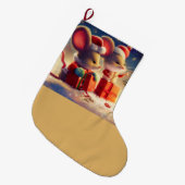Kerstmuis 3 grote kerstsok (Voorkant (Hangend))