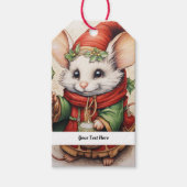 Kerstmuis 3 Jouw tekst hier Cadeaulabel (Voorkant)