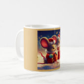 Kerstmuis 3 koffiemok (Voorkant links)