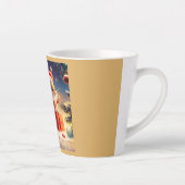Kerstmuis 3 latte mok (Rechts)