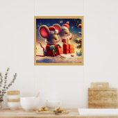 Kerstmuis 3 poster (Keuken)