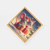 Kerstmuis 3 servet (Hoek)