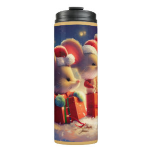 Kerstmuis 3 thermosbeker