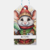 Kerstmuis 47 Jouw tekst hier Cadeaulabel (Voorkant)