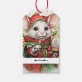 Kerstmuis 48 Jouw tekst hier Cadeaulabel (Voorkant)