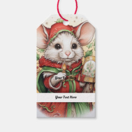 Kerstmuis 48 Jouw tekst hier Cadeaulabel