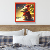 Kerstmuis 4 canvas afdruk (Insitu (Slaapkamer))