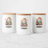 Kerstmuis 4 Jouw tekst hier Voedselcontainer Etiket (Flessen)