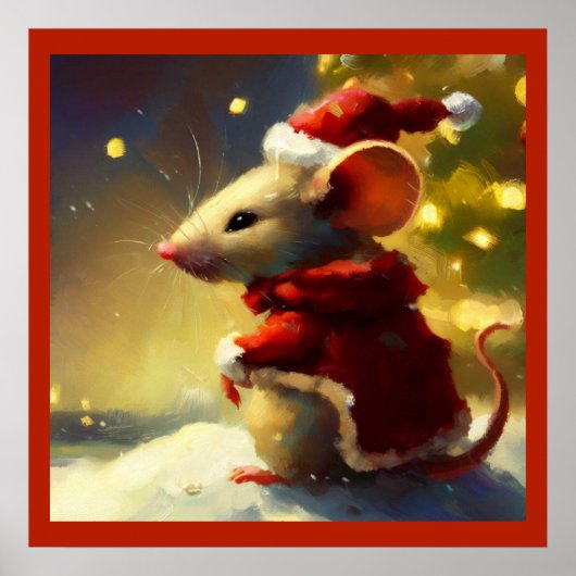 Kerstmuis 4 poster (Voorkant)