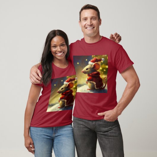 Kerstmuis 4 t-shirt (Unisex)