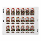 Kerstmuis 50 Jouw tekst hier Etiket (Full Sheet)