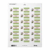 Kerstmuis Adres mailinglabels Etiket (Full Sheet)