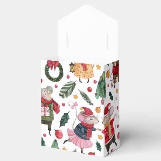 kerstmuis bedankdoosjes (Geopend)