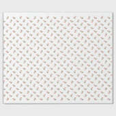 kerstmuis cadeaupapier (Vlak)