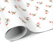 kerstmuis cadeaupapier (Rol Hoek)