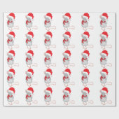 kerstmuis cadeaupapier (Vlak)