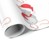 kerstmuis cadeaupapier (Rol Hoek)