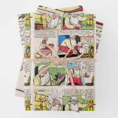  kerstmuis cartoon inpakpapier vel (In situ)