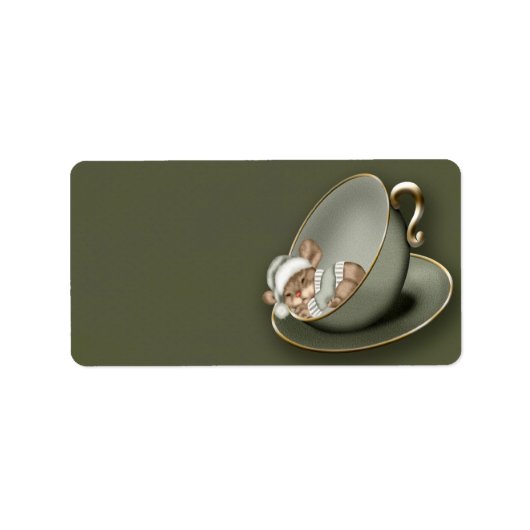 kerstmuis etiket (Voorkant)