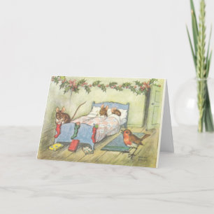 kerstmuis feestdagen kaart