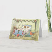 kerstmuis feestdagen kaart (Voorkant)