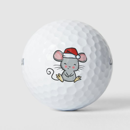 kerstmuis golfballen (Voorkant)