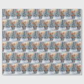 Kerstmuis in Winterwoud Cadeaupapier (Vlak)