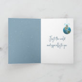 Kerstmuis in Winterwoud Kaart (Binnen)
