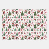 kerstmuis inpakpapier vel (Voorkant 3)