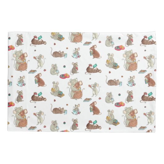 Kerstmuis Jolabokaflod Kussensloop (Achterkant)