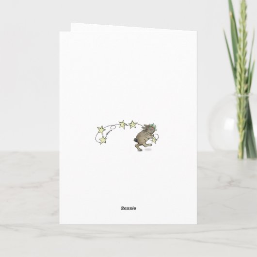 kerstmuis kaart (Achterkant)