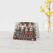 Kerstmuis Kerstdagkaart Kaart (Gele Bloem)