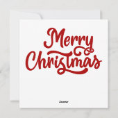 Kerstmuis kerstkaart (Achterkant)