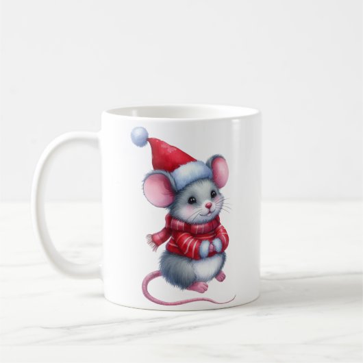kerstmuis koffiemok (Links)