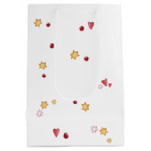 Kerstmuis Koppel met lantaarn Medium Cadeauzakje (Achterkant)