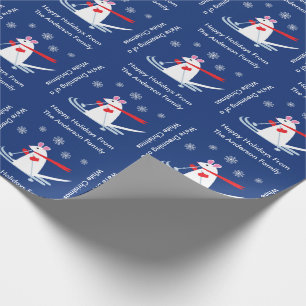 Kerstmuis krijgt aangepaste teksten cadeaupapier