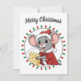 Kerstmuis krijgt Wenskaart Feestdagenkaart