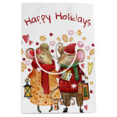 kerstmuis medium cadeauzakje (Voorkant)