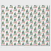 Kerstmuis met kerstcadeaus cadeaupapier (Vlak)
