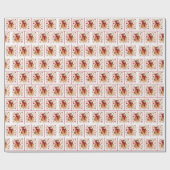 Kerstmuis met lantaarn cadeaupapier (Vlak)