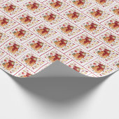 Kerstmuis met lantaarn cadeaupapier (Hoek)